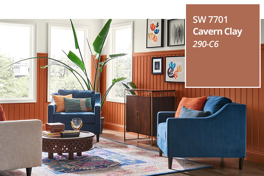 CAVERN CLAY SW 7701 IS THE SHERWIN-WILLIAMS 2019 COLOR OF THE YEAR