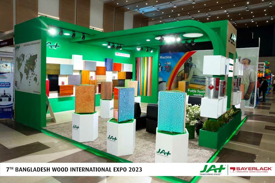 GREAT SUCCESS FOR THE DISTRIBUTOR JAT HOLDINGS AND SAYERLACK AT THE SEVENTH EDITION OF THE BANGLADESH WOOD INTERNATIONAL EXPO IN DHAKA